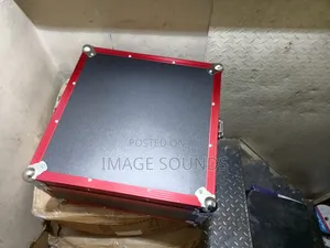 Powered Mixer With Black and Red Case