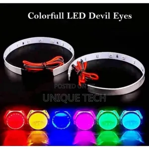 Led Headlight Halo Rings With Devil Eyes Effect