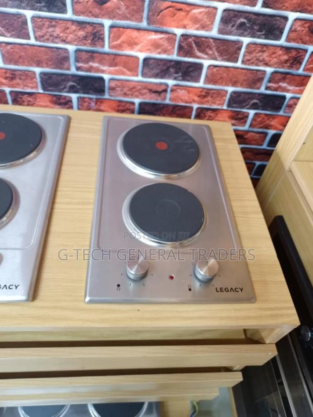 Legacy Built In 2 Burner Electric Hotplate With One Rapid - main view