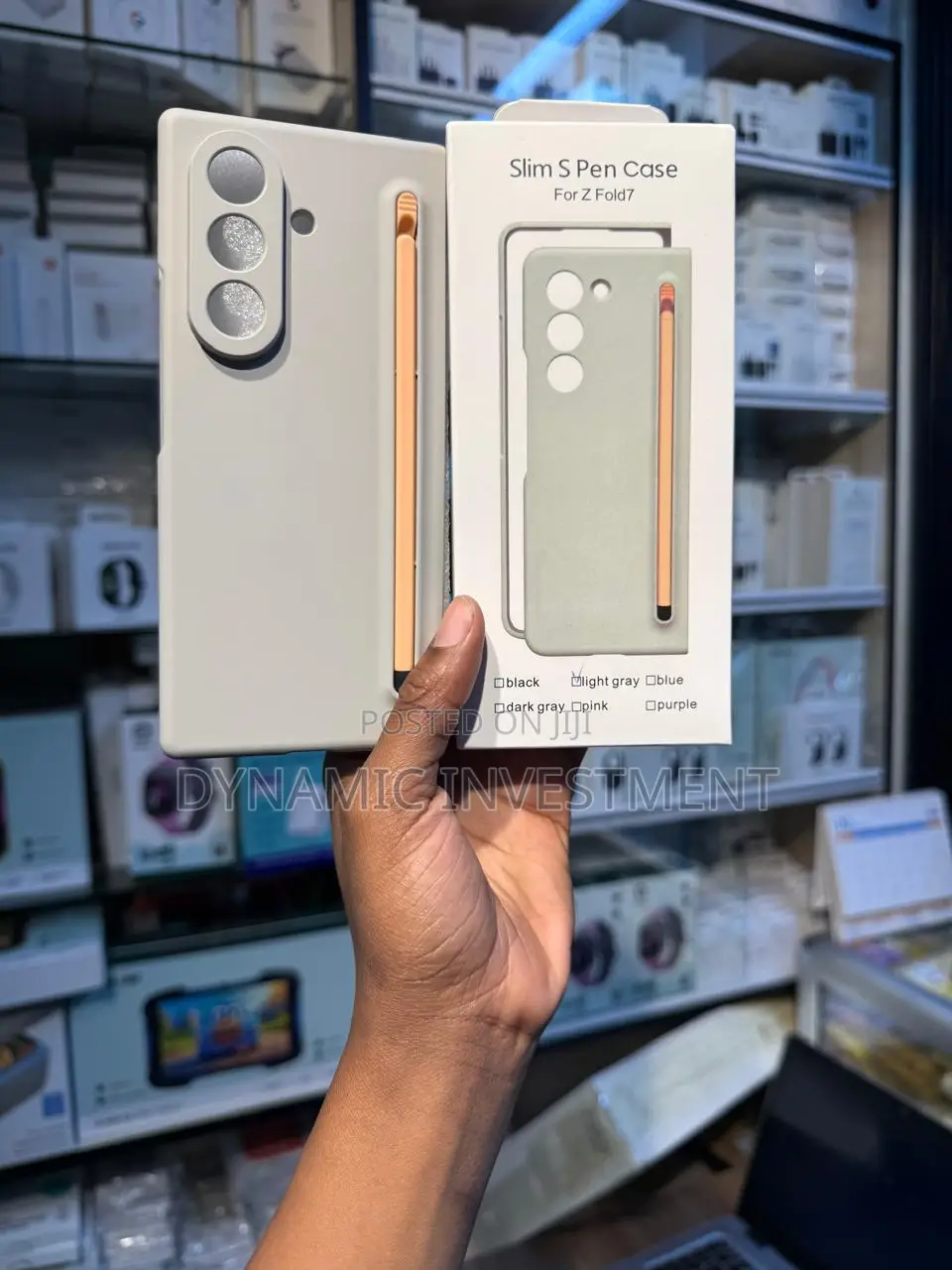 Slim Skin Feel S Pen Case/Cover For Samsung Galaxy Z Fold 7-light Gray