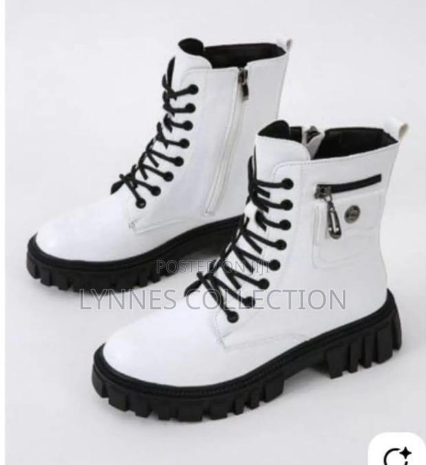 Lady Lace Up Chunky Sole Boots ,Chunky Boots Sizes 36-41 - thumbnail 2