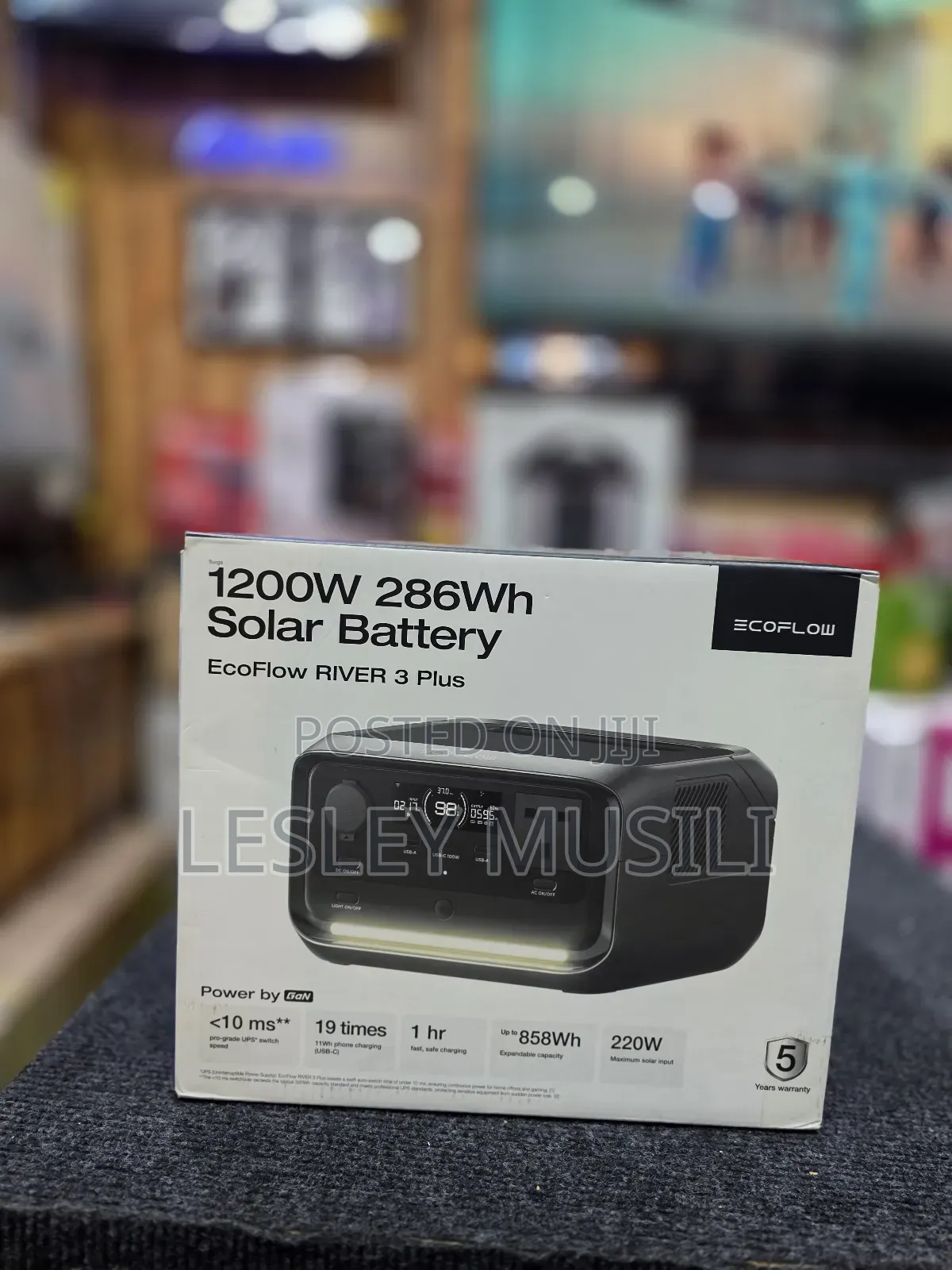 Ef Ecoflow Portable Power Station River 3 Plus, 286wh