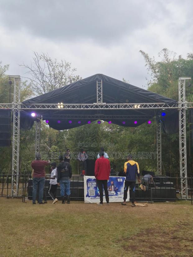 Complete Stage Set Up With Sound Lighting - main view