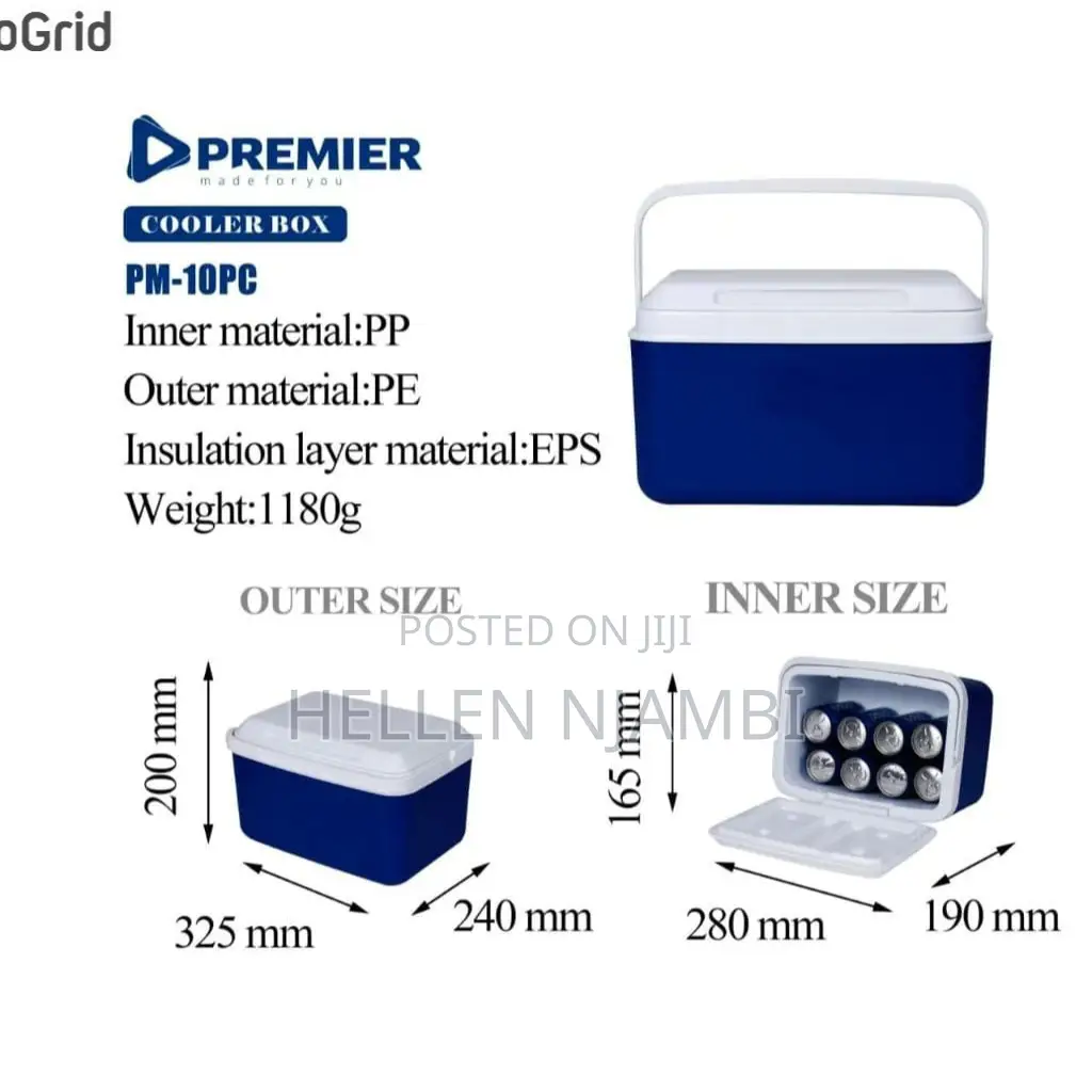 Premier Cooler Box 10litres Capacity