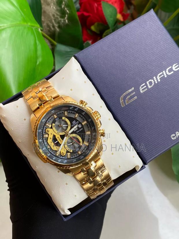 Gold Casio Edifice Watch - main view