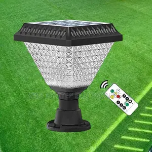 Energy Saving Solar Pillar Light for Outdoor Garden Gate Illumination