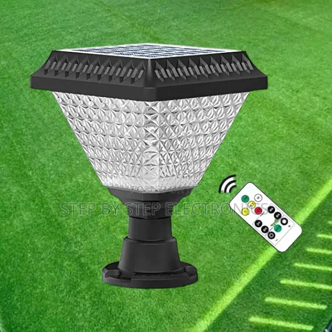 Energy Saving Solar Pillar Light for Outdoor Garden Gate Illumination