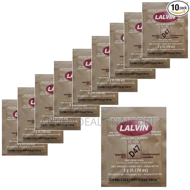 10x Lalvin D47 Yeast White And Blush Wines 5g Homebrew Wine Making