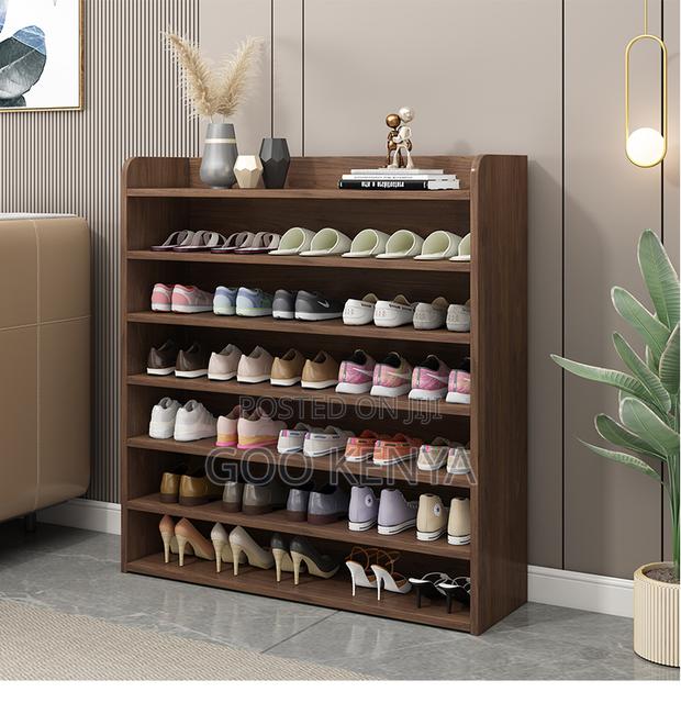 Home Shoe Rack; Wooden Made Multi-Layer Extendable Shoe Rack Organizer