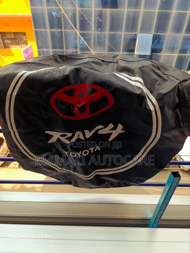 Toyota Rav4 Spare Tyre Cover- Elegant Black Design Universal Fit