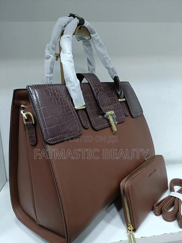 Dark Brown 2 in 1 Handbag - thumbnail 2