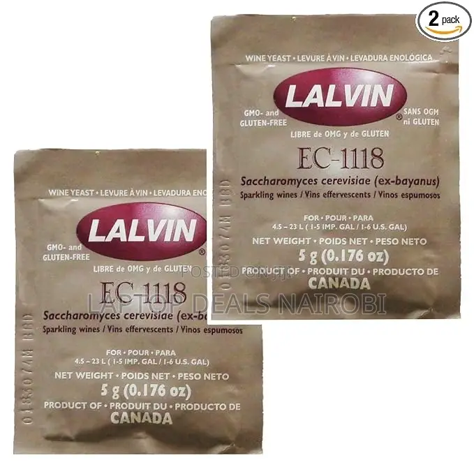 2x Lalvin Ec-1118 Champagne Yeast 5g Sachet 18% Homebrew Wine Making