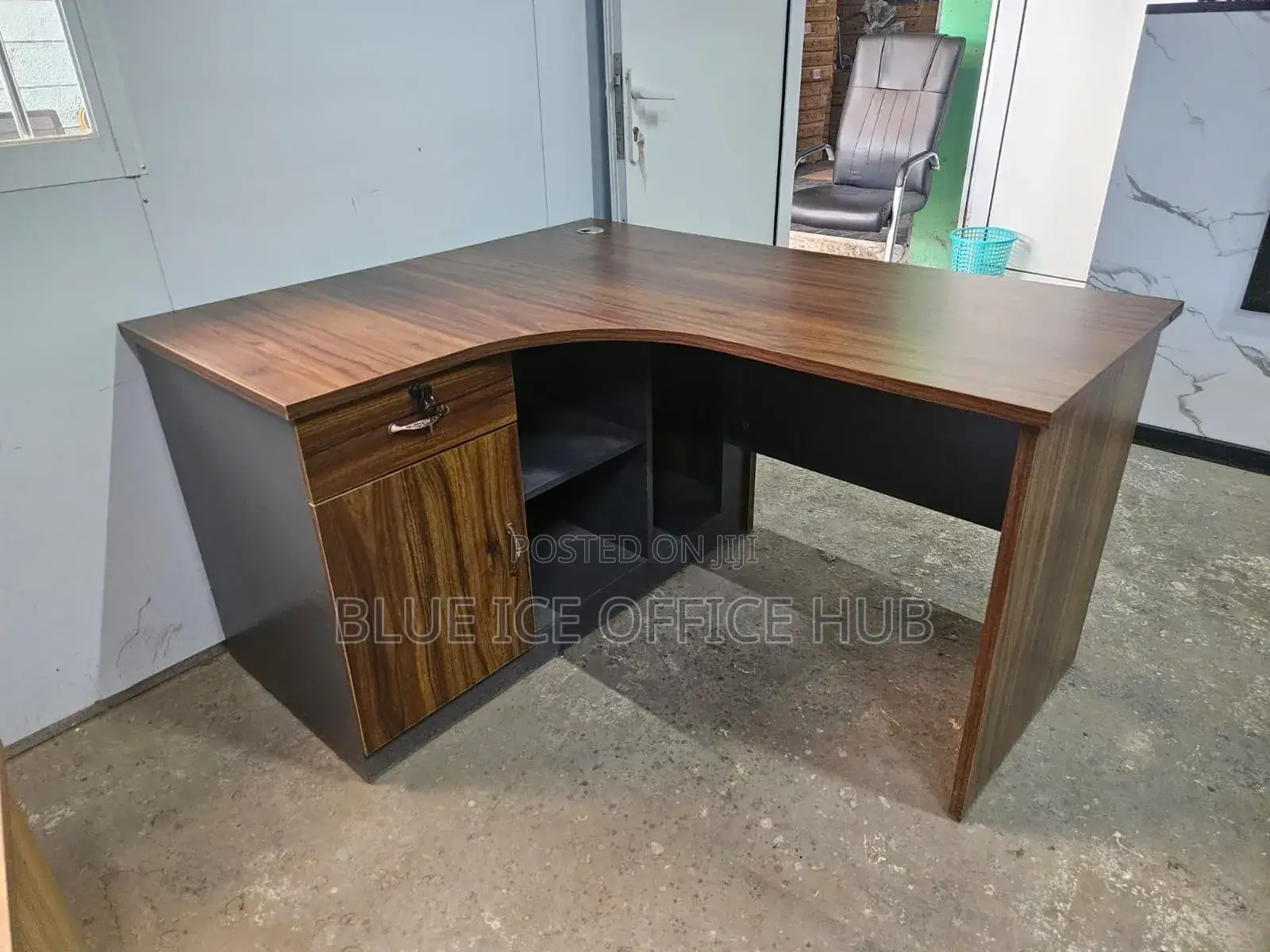 L-Shaped Imported Executive Desk