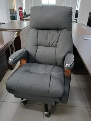Footrest + Chrome Accents Premium Reclining Executive Chair