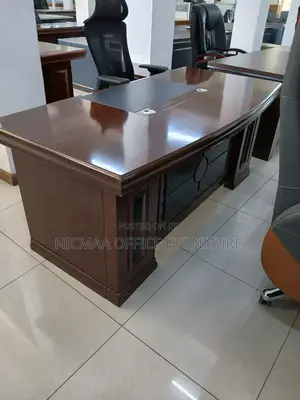 1800mm Signature Front Design Dark Mahogany Executive Desk