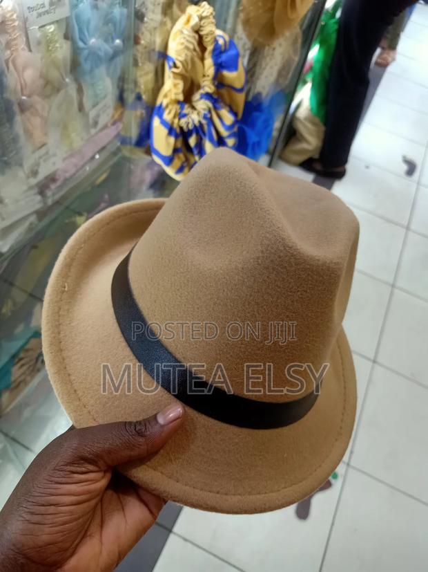 Emelard Green,White,Grey Beige Kids/Adults Short Brim Fedora Hats - thumbnail 4