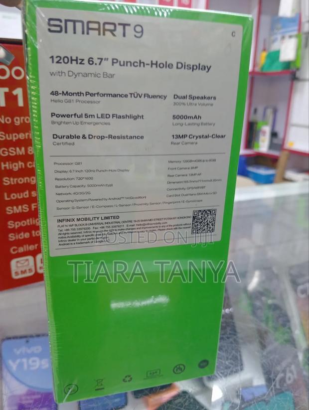 New Infinix Smart 9 128 GB Black - thumbnail 3