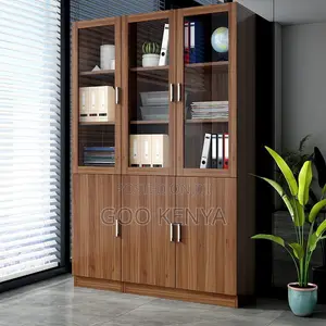 Office Cabinet; Office Furniture Cabinet in Wood With Three Doors