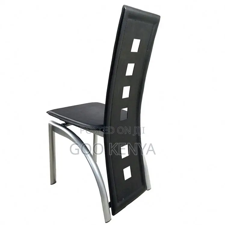 Home Dining Set; Modern Rectangle Glass Dining Set With 4 Leather Seat