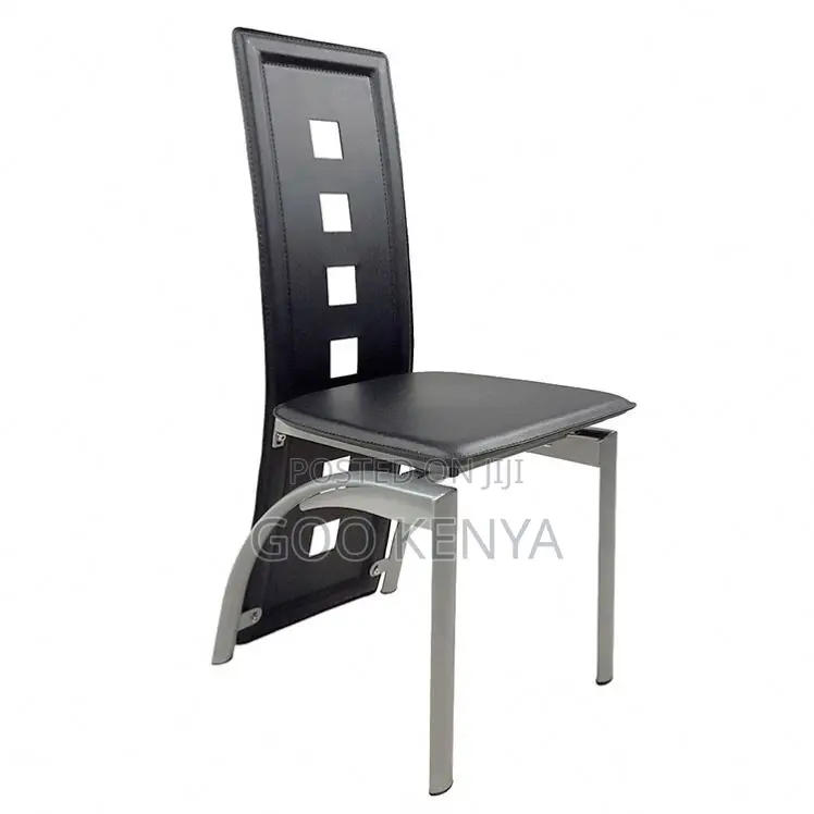 Home Dining Set; Modern Rectangle Glass Dining Set With 4 Leather Seat