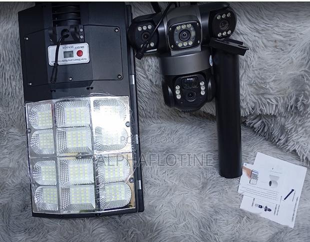 4g Enabled Ai Solar Camera + Lighting 2 in 1 V380pro - main view