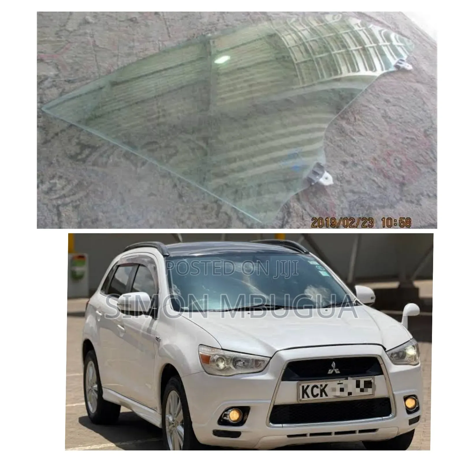 Mitsubishi RVR Rear Door Glass