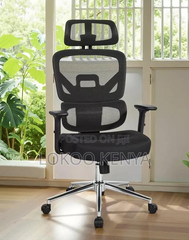Office Chair : High Back Office Chair With Adjustable Armrests - main view