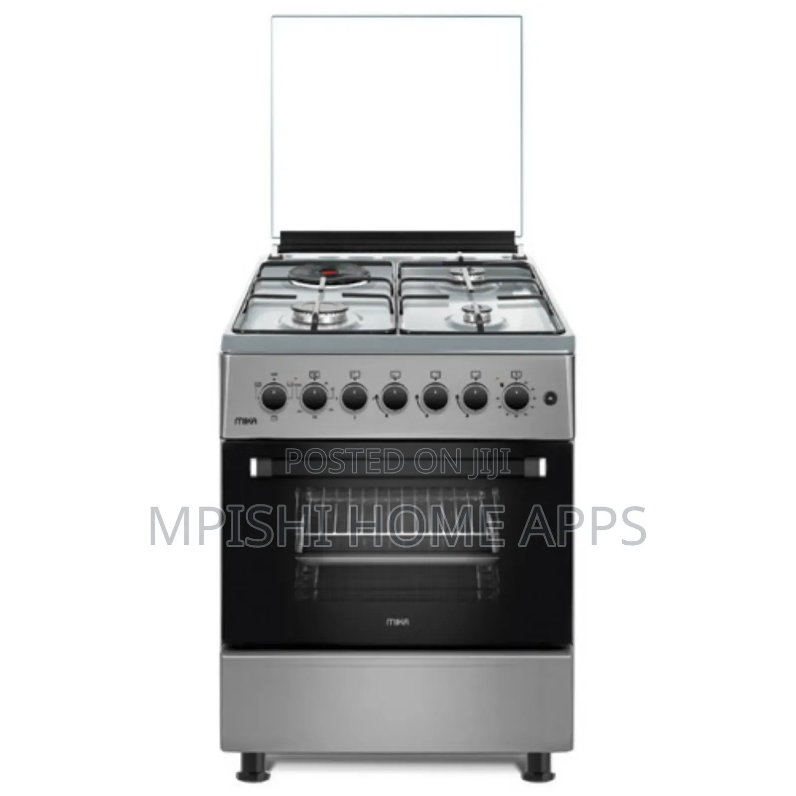 Mika Standing Cooker, 58cm X 58cm, 3 Gas Pool Jet Burners + 1hot Plate