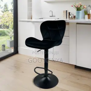 Home Bar Stool; Adjustable Swivel Faux Leather Bar Stool With Backrest