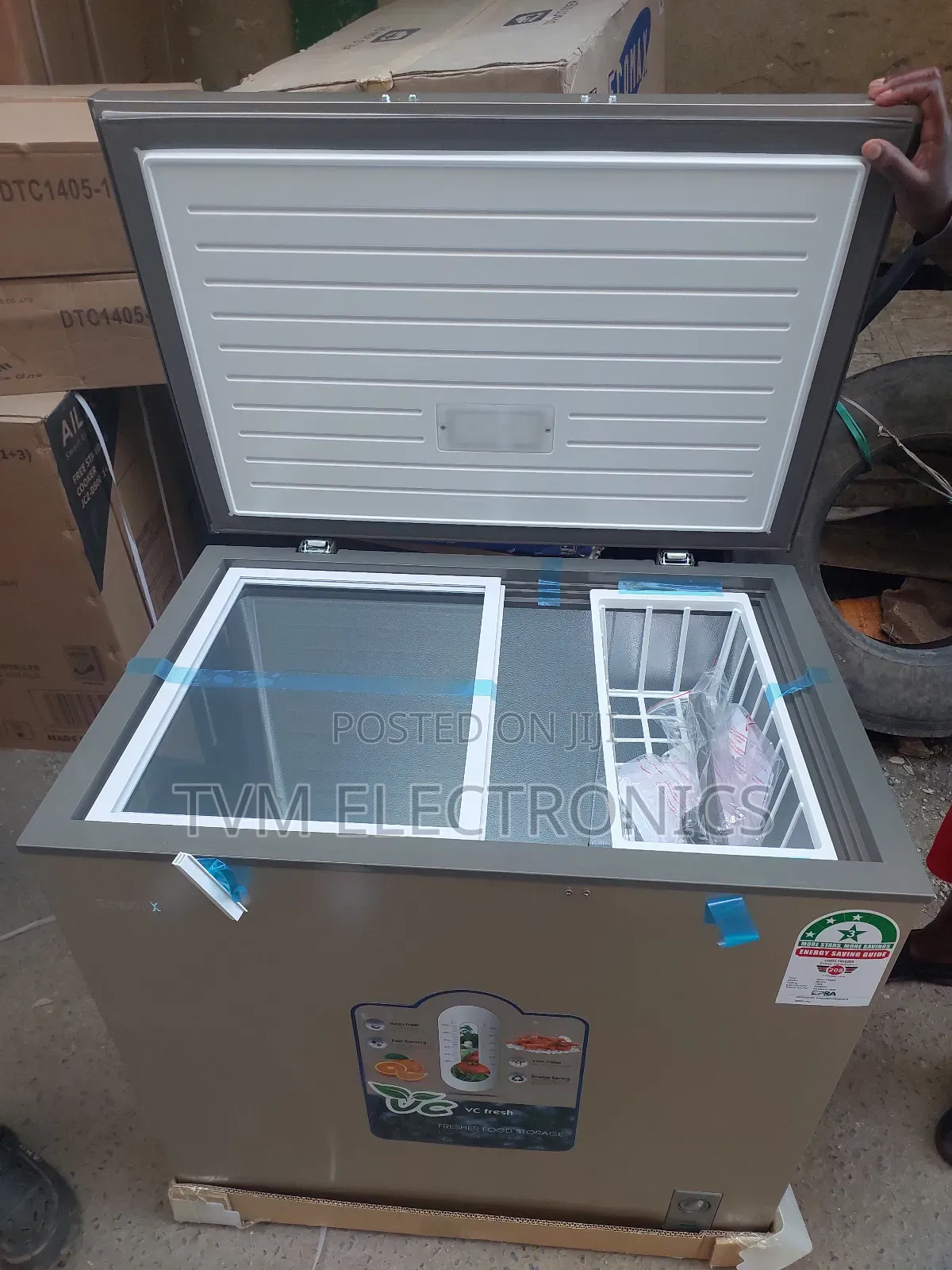 Ecomax 219l Deep Chest Freezer Energy Effecient 3 Star Rated Freezer
