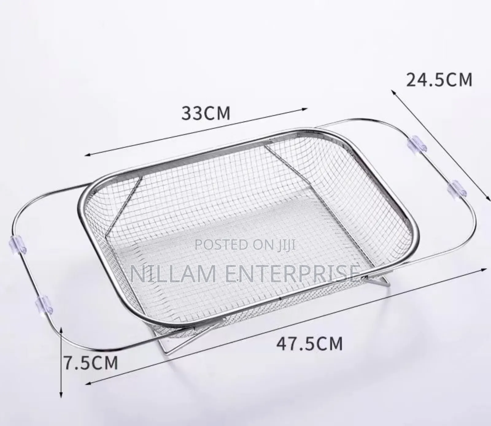 Stainless Steel Expandable Over-the-Sink Colander