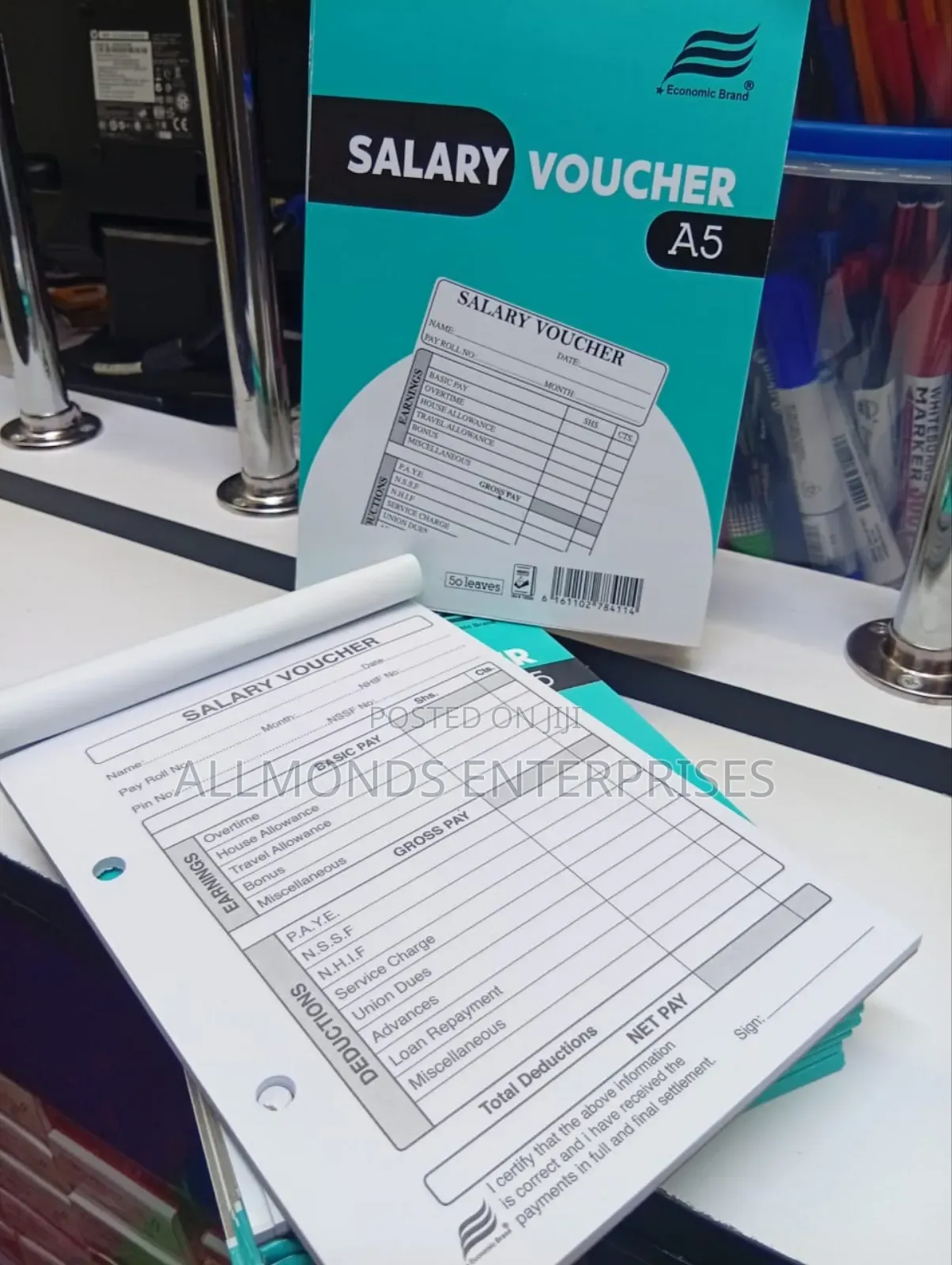 Economics A5 Salary Voucher