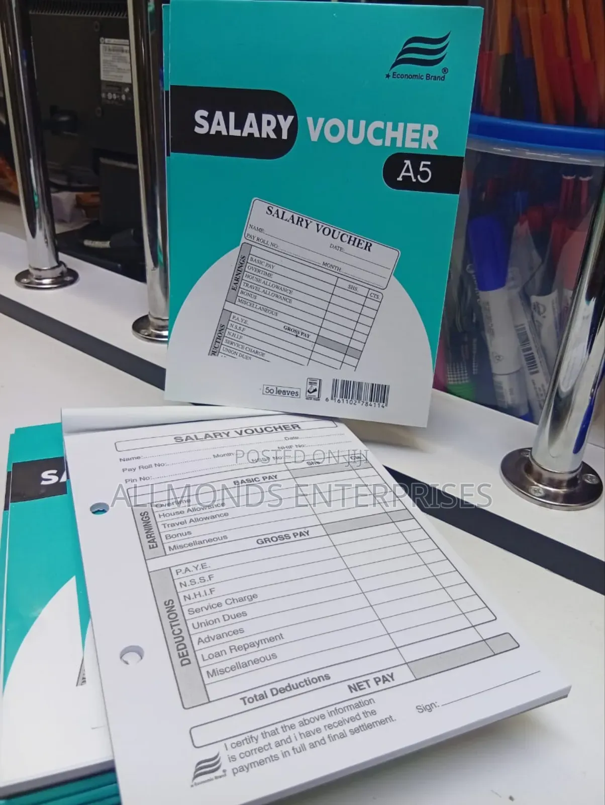 Economics A5 Salary Voucher