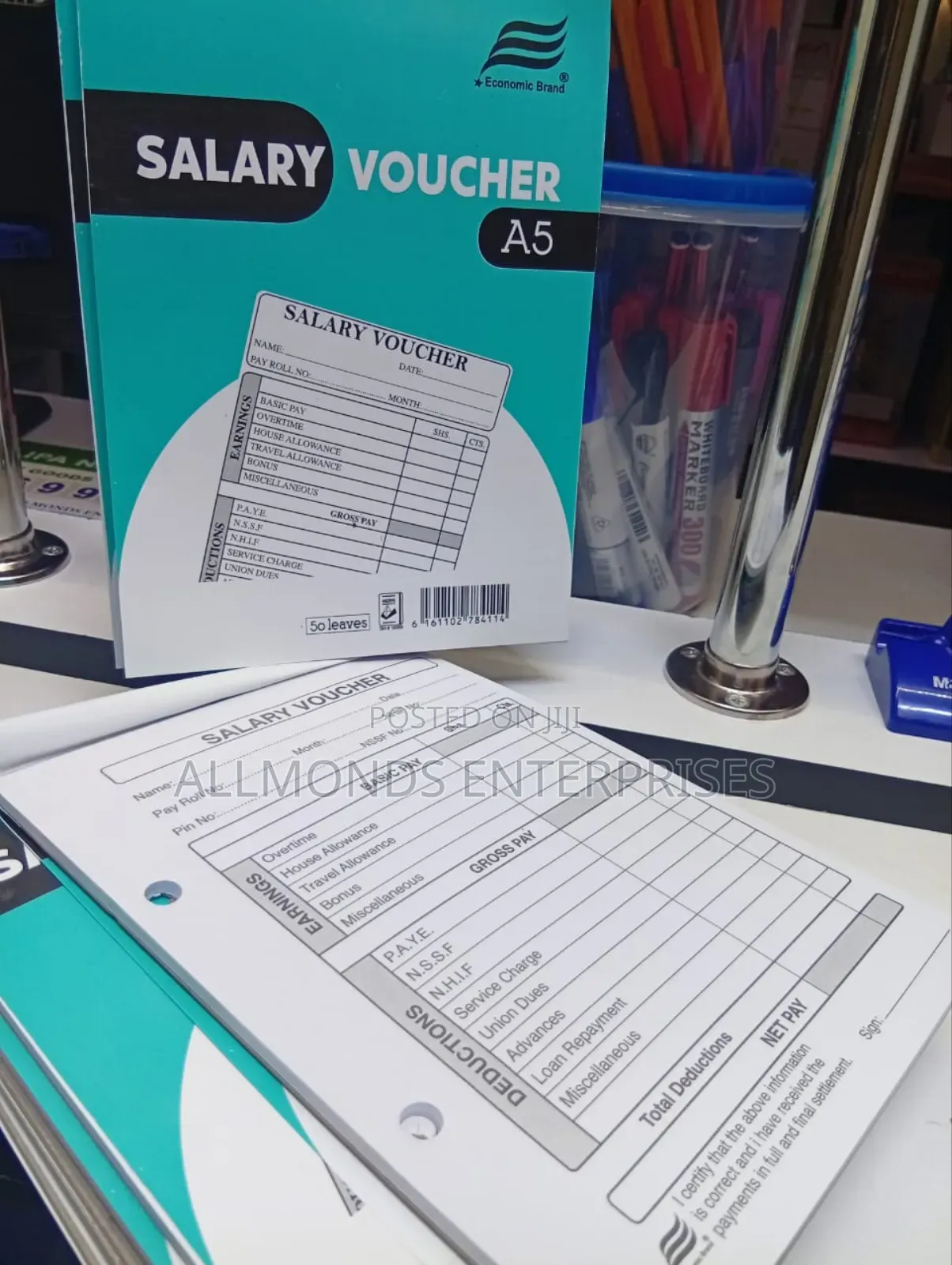 Economics A5 Salary Voucher