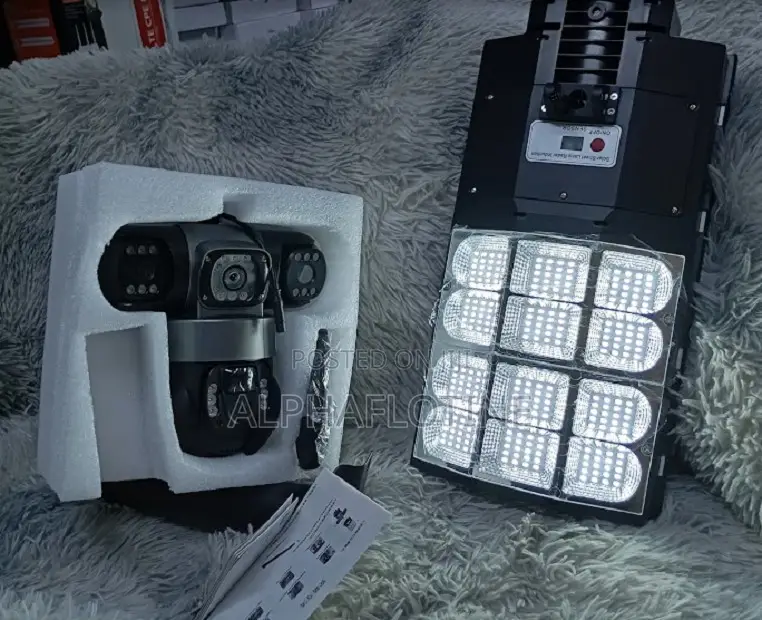180w Solar Camera Street Light With Remote Monitoring–2-in-1security