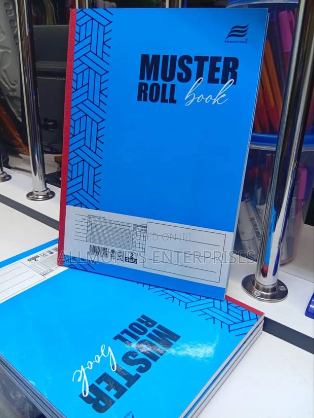 A4 Hard Cover Economics Muster Roll Book for Salary Accounts -2 Quire