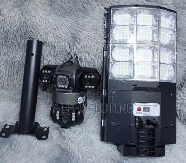 6mp Network PTZ Three Lens V380 Pro Security CCTV 4g Battery Camera
