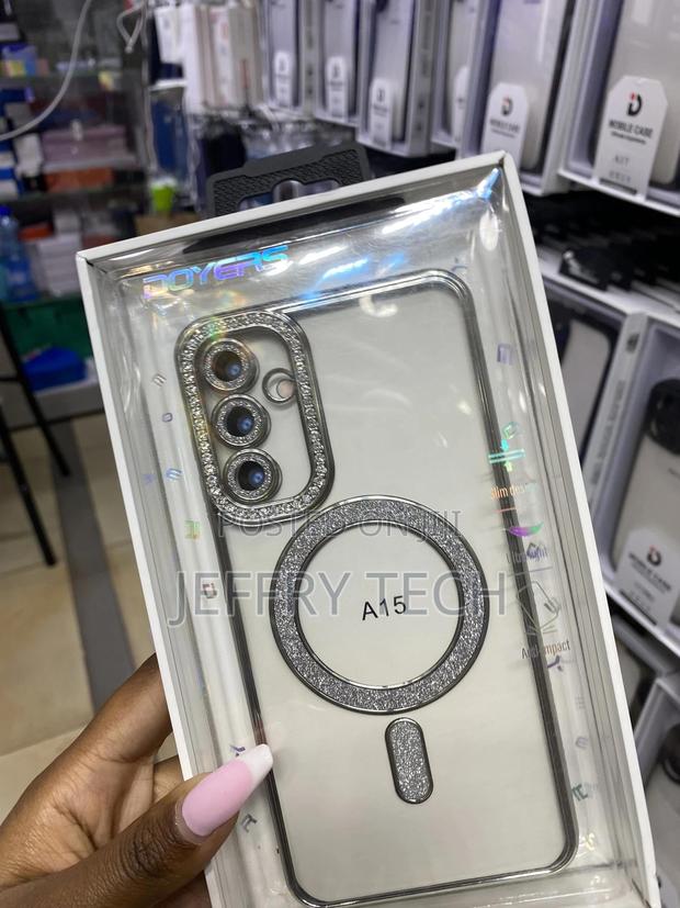 Monger Samsung Galaxy A15 Glitter Plated Case Compatible With Magsafe - thumbnail 3