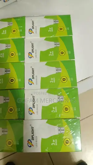 Dp 5 Pack Light Solar /Dc Led Bulb- 3wtts
