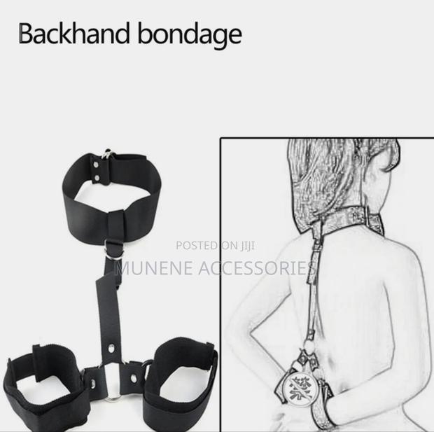 Slave Neck Handcuffs BDSM Bondage Restraints Collar Fetish Sex Gags
