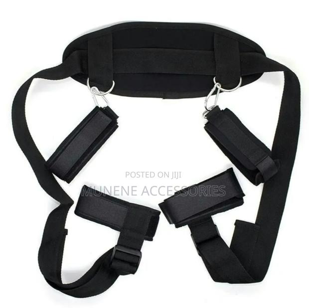 Sex Couple Restraint Bondage Sex Bed Tied Up Kit Neck to Ankle Cuffs