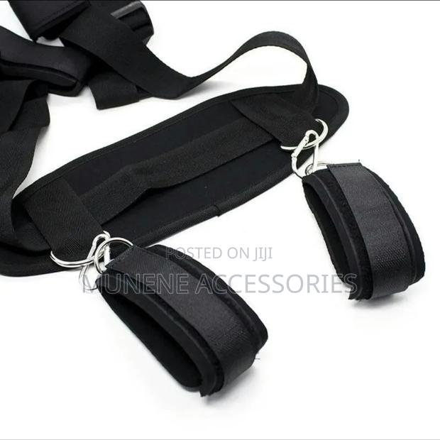 Sex Couple Restraint Bondage Sex Bed Tied Up Kit Neck to Ankle Cuffs - thumbnail 2