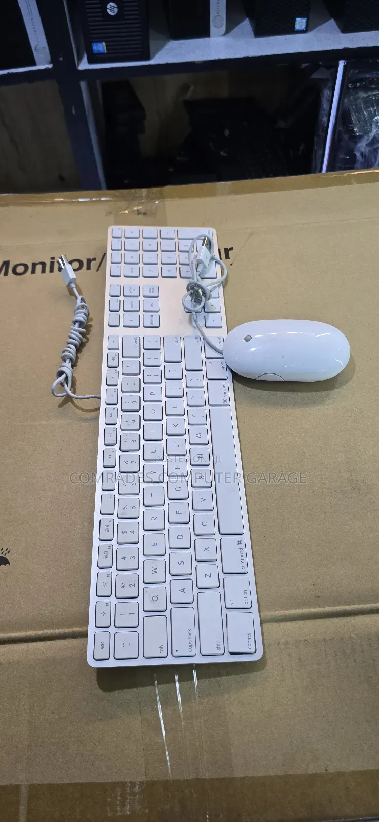 Apple Aluminium Keyboard With a Numeric Keypad and Mouse