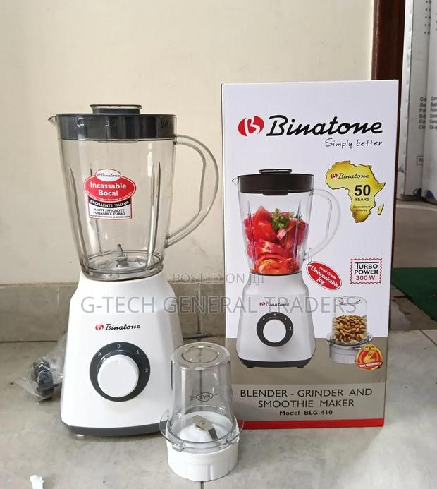 Binatone 2in1 White Blender And Grinder 300w