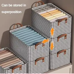 Fabric Storage Box Portable Wardrobe Layered Storage Box