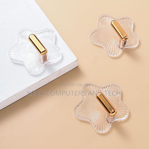 5pcs Punch-Free Wall Hanging Hooks - thumbnail 2