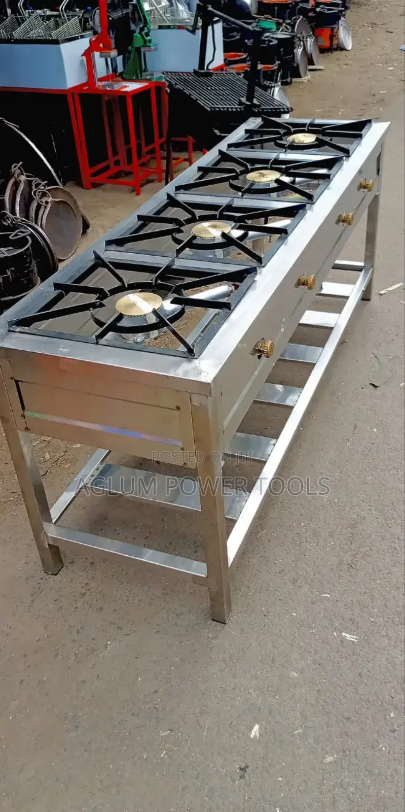 Stainless Steel 4 Burner Juakali
