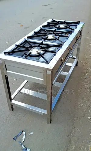 Fabricated 3 Burner Stainless Steel Juakali