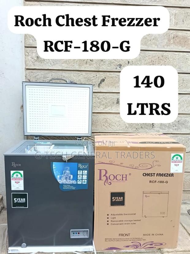 Roch 140l Energy Saver Energy Saver Chest Freezer Rcf-180-g