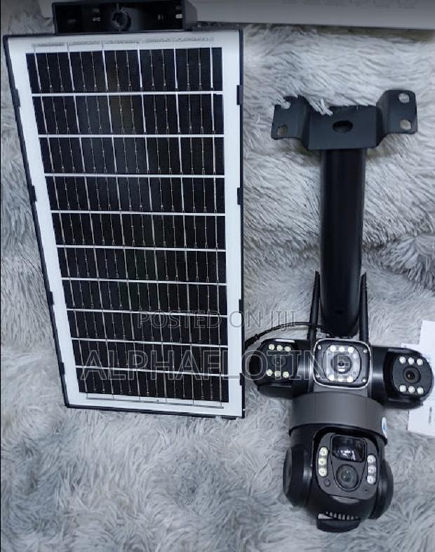 180w Watts Two-in-One Outdoor Security 4g Simcard PTZ Solar Light - main view